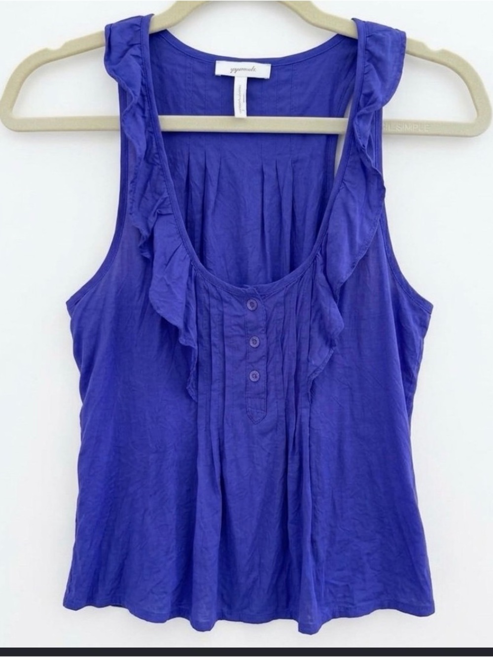 Women's Blue Sleeveless Top